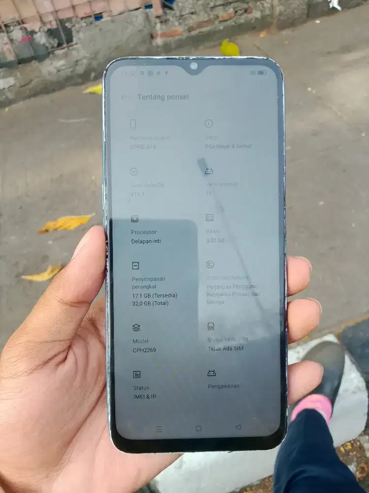 Oppo a16 ram 3/32