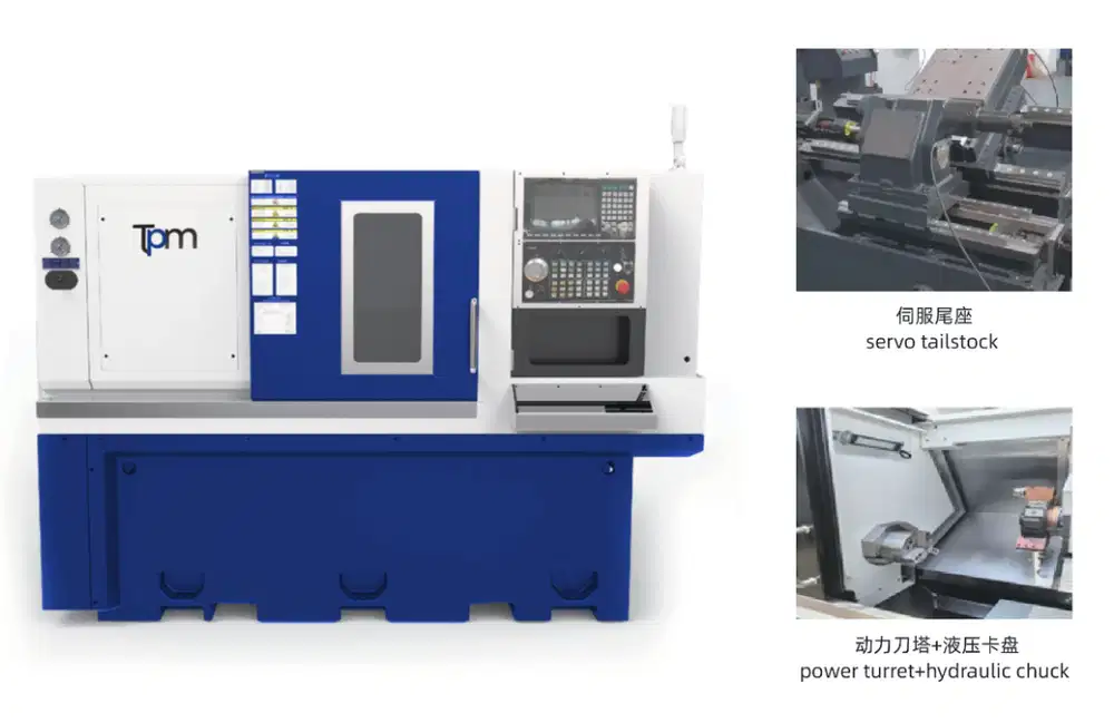 CNC Lathe TPM TT60MY-300 Turning Milling Compund Machine