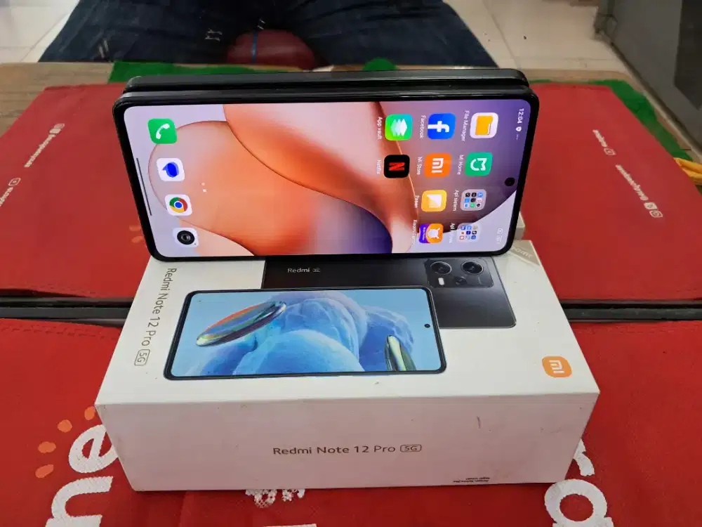 Redmi note 12 pro 5G Ram 8/256 gb mulus lengkap no minus