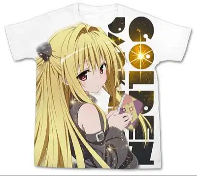 To Love-Ru Darkness - Golden Darkness Full Graphic T-shirt White