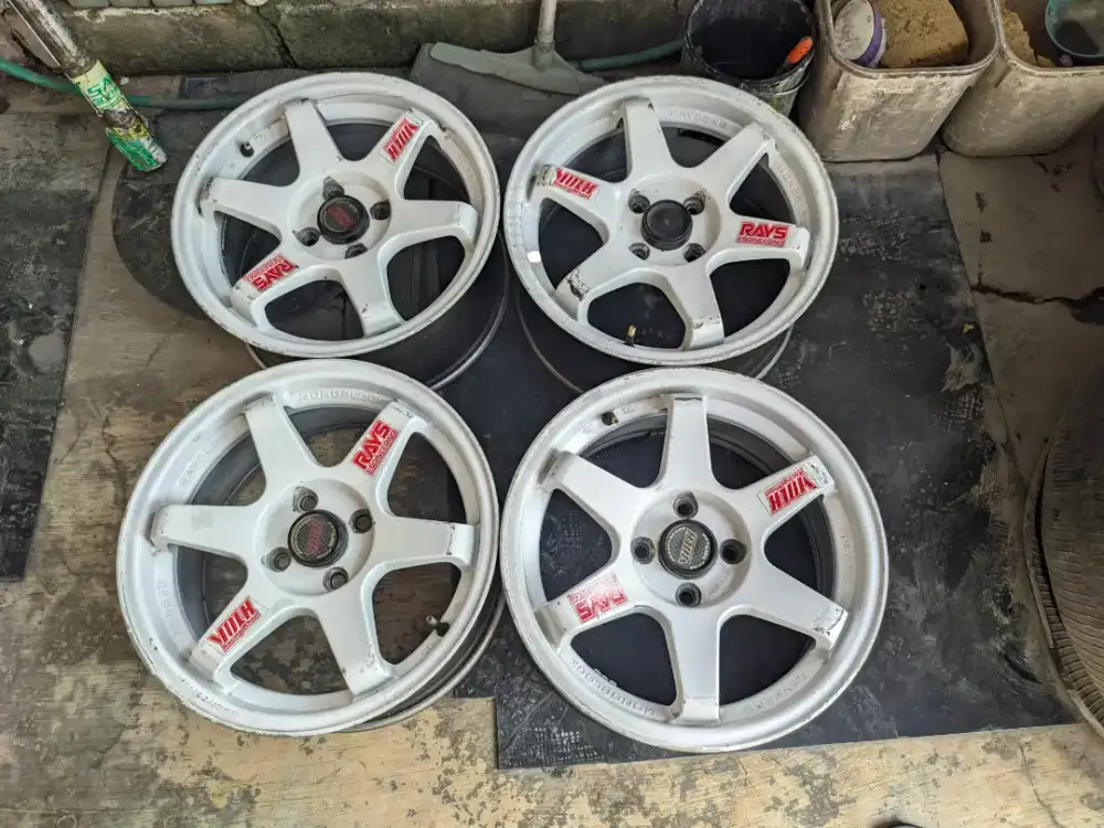 Rep TE37 R15 pcd 4x100 velg aja