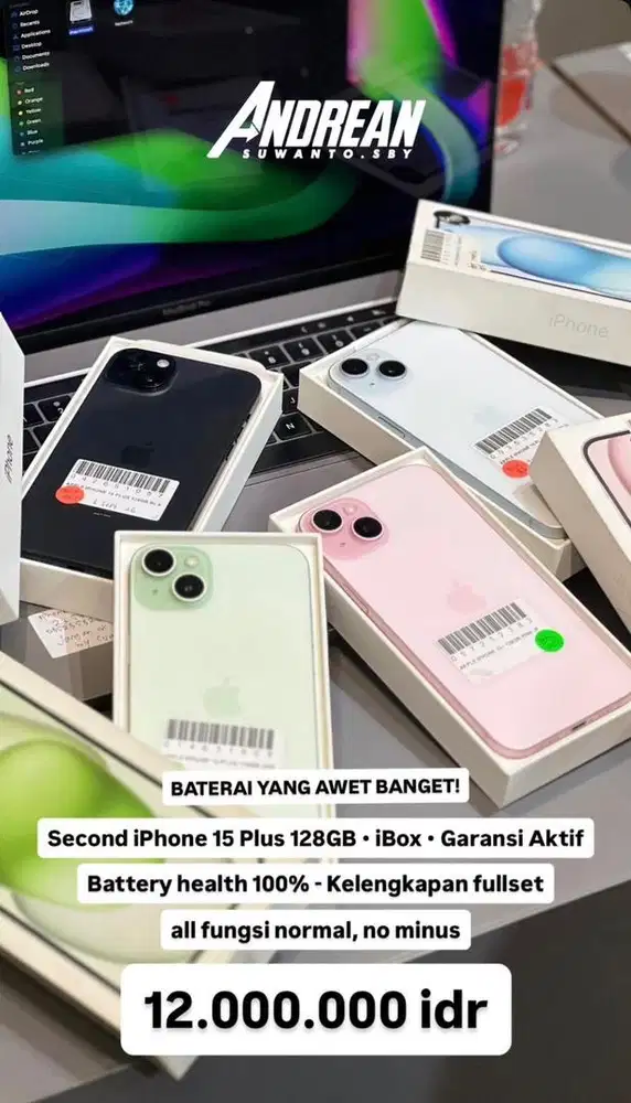 Second Iphone 15Plus 128gb Ibox