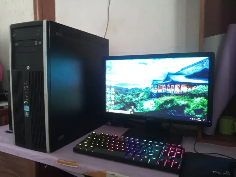 Pc editing intel core i5 + ram 8gb + monitor 19inch (hp/dell)