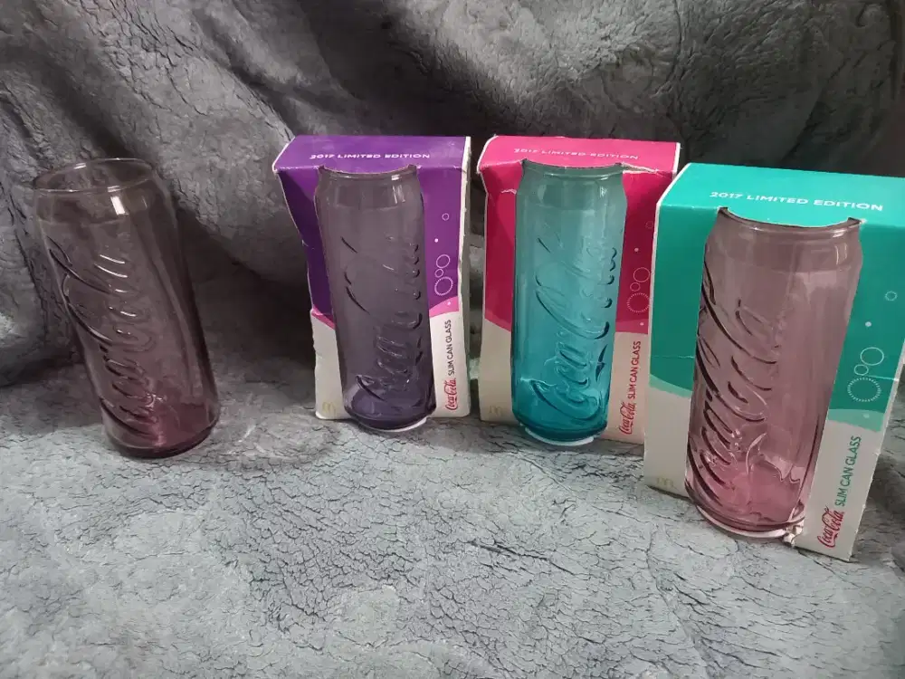 Gelas CocaCola Vintage Limited 2017,take All 4pcs