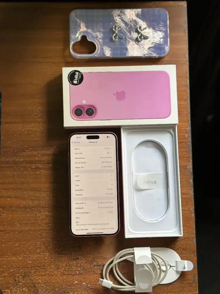 Iphone 16 plus ibox 128gb pink