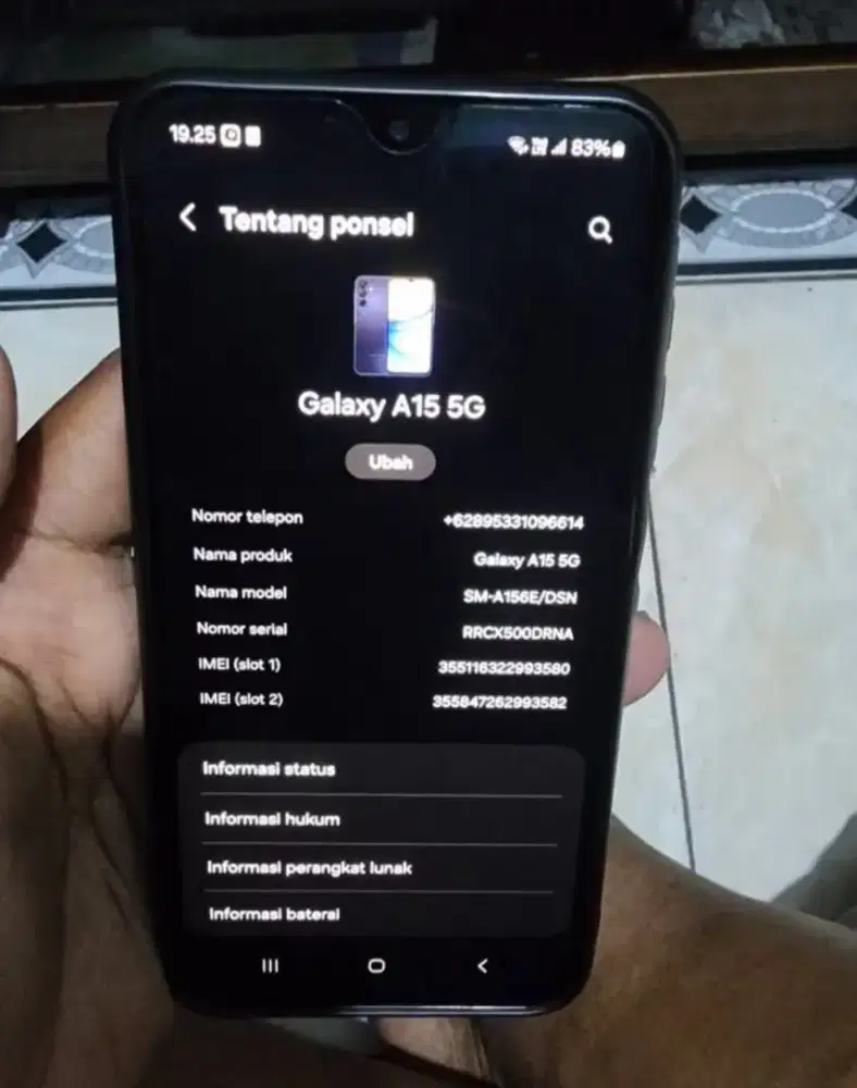 Di jual Samsung a15 5g