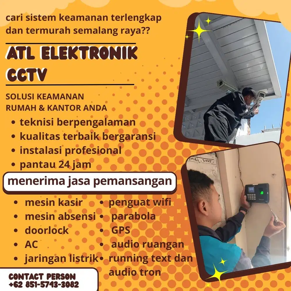 PEMASANGAN CCTV MURAH BERGARANSI WILAYAH MALANG RAYA