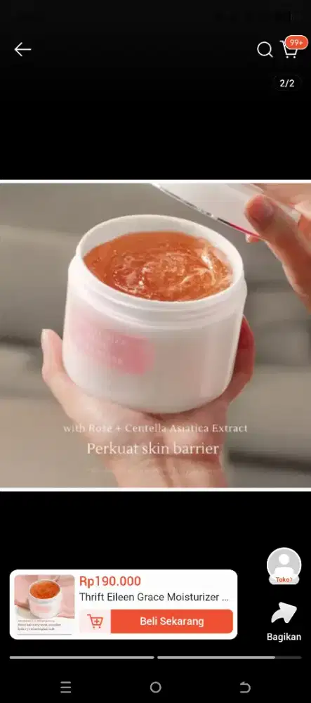 Thrift Eileen Grace Moisturizer Rose Jelly Mask