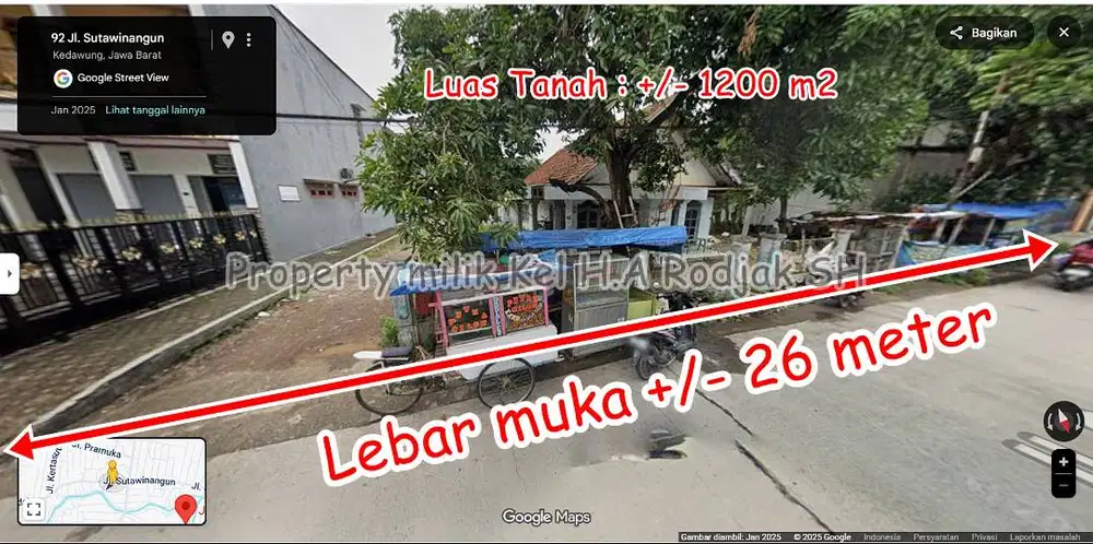 Tanah Dijual Lokasi SANGAT STRATEGIS 3 menit dari CSB Mall Cirebon