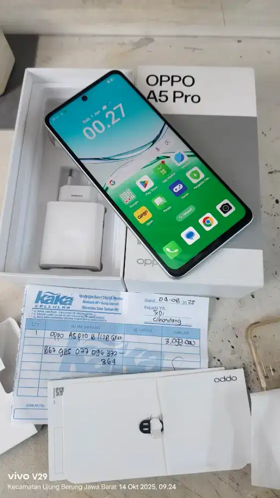 OPPO A5 PRO 8+8/128 NFC Baru 1bulan like new