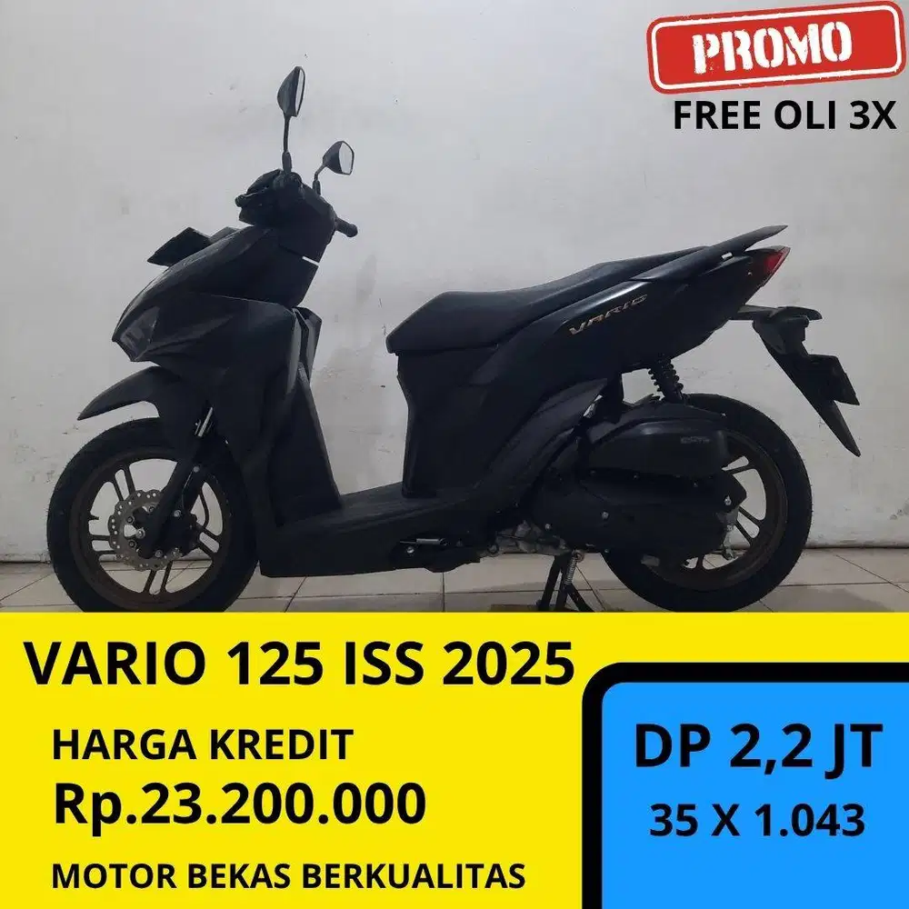 Honda Vario 125 ISS 2025 Hitam Mulus Guys