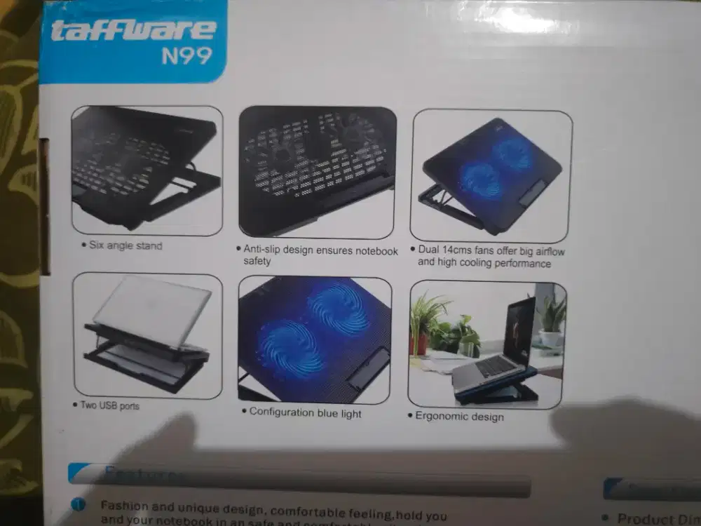 Cooling Pad Laptop N99 Taffware