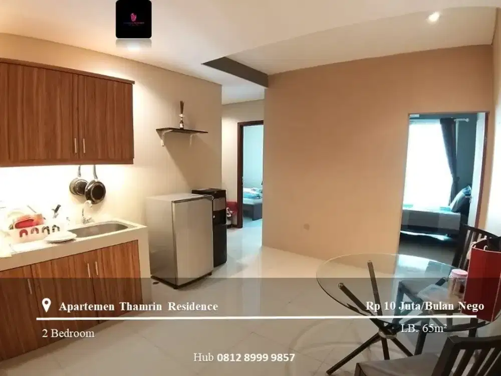 Disewakan Apartement Thamrin Residence High Floor 2BR Fully Furnished