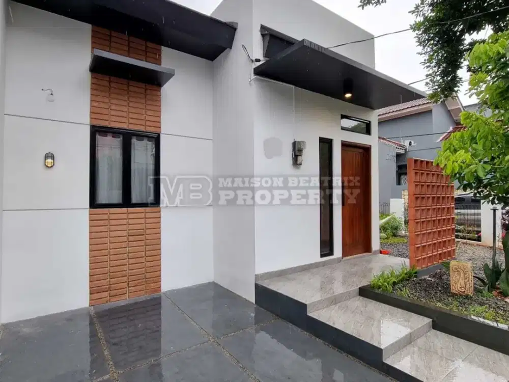 DIJUAL RUMAH CANTIK FULL FURNISH BARU RENOV POSISI HOEK