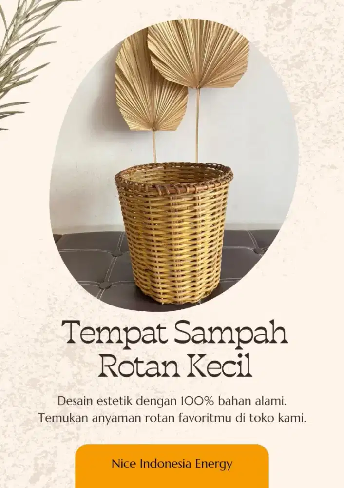 Tempat Sampah Rotan