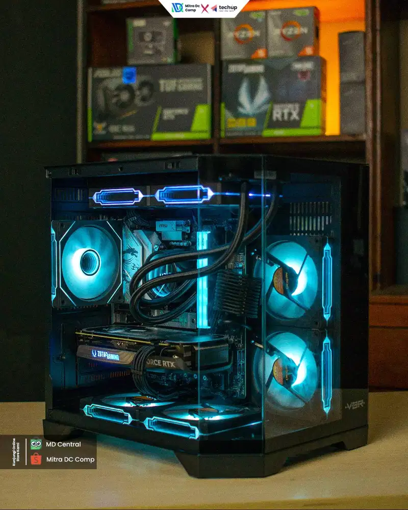 Komputer Gaming Edit AMD Ryzen 7 8700F RX 9060X 16GB Ram 32GB DDR5