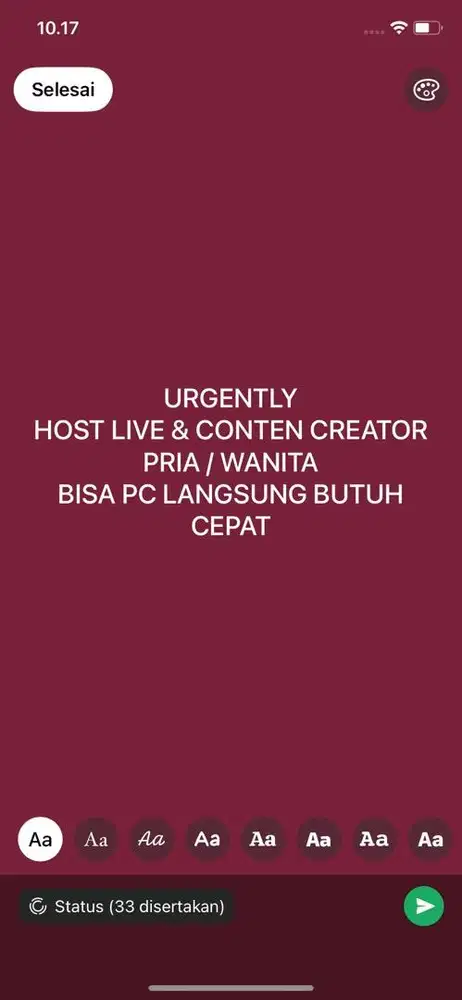 HOSTLIVE & CONTEN CREATOR