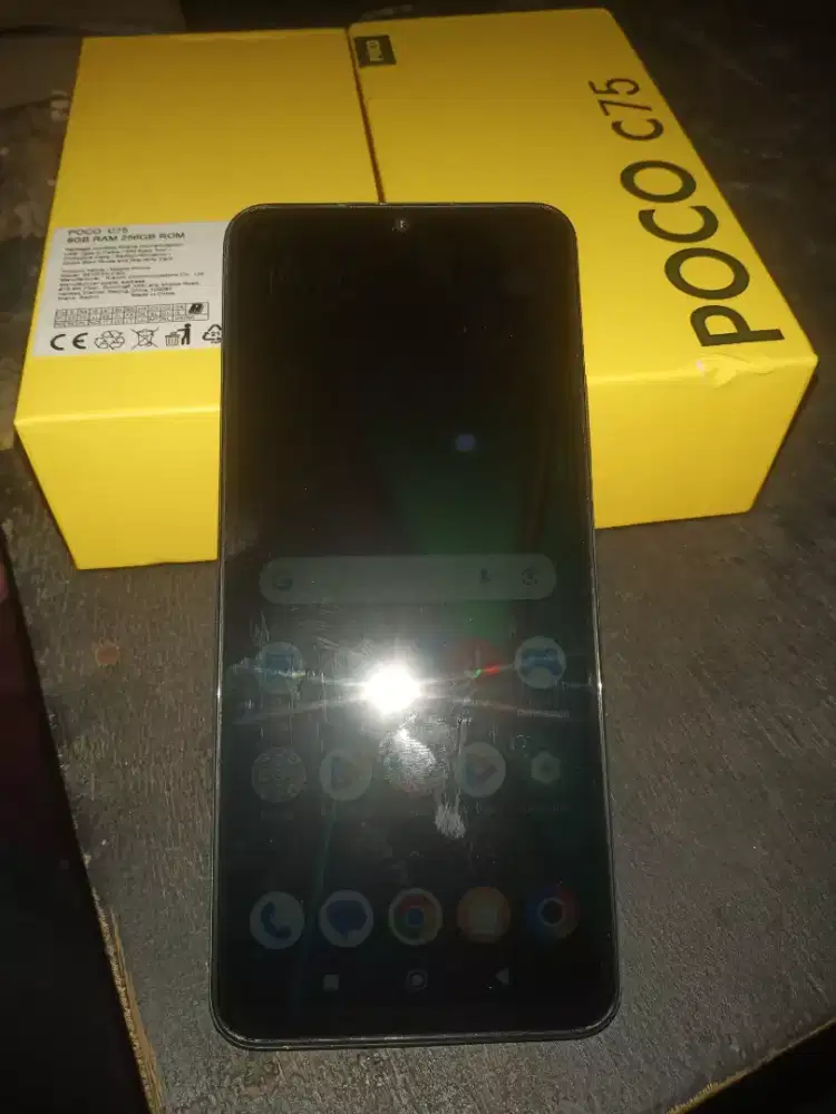 Jual hp Poco C75 8/256 fullset