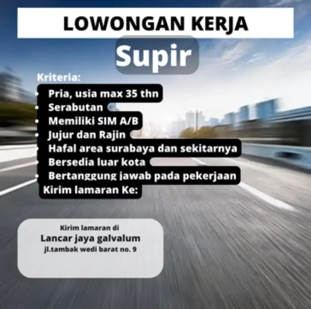 Supir bongkar muat