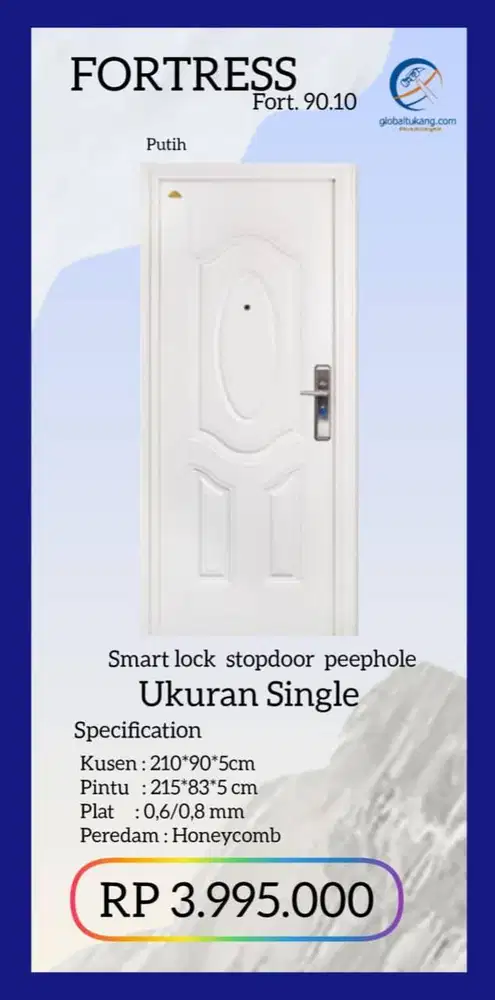 Jual Pintu Baja modern  kota Padang