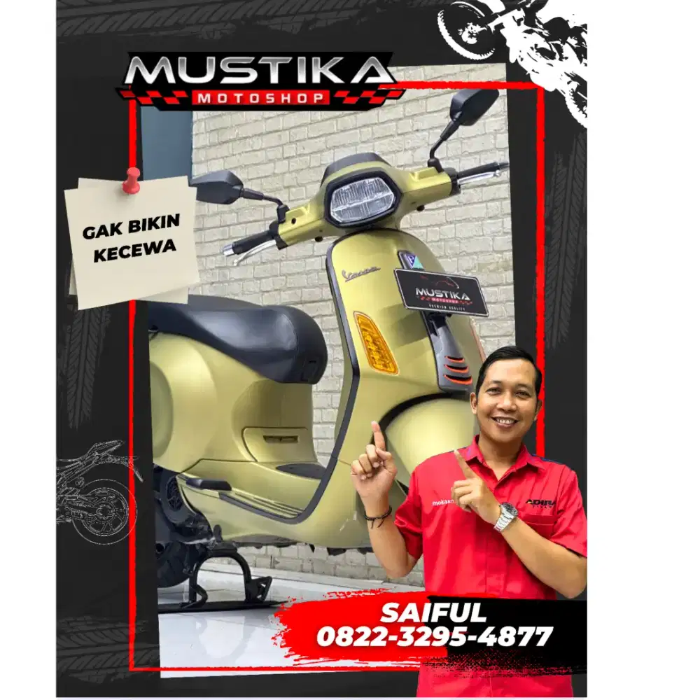 Odo 10rb Istimewa!!Vespa Sprint S ABS Facelift Edition 2024-Mustika