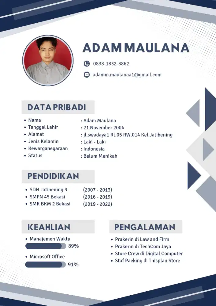 Mencari pekerjaan secepatnya