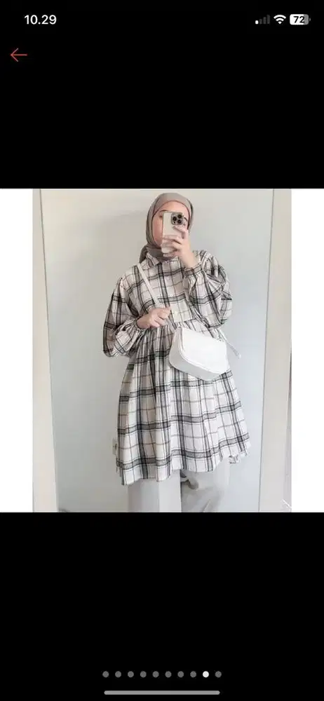 Rumyel Tunik Flanel Kemeja