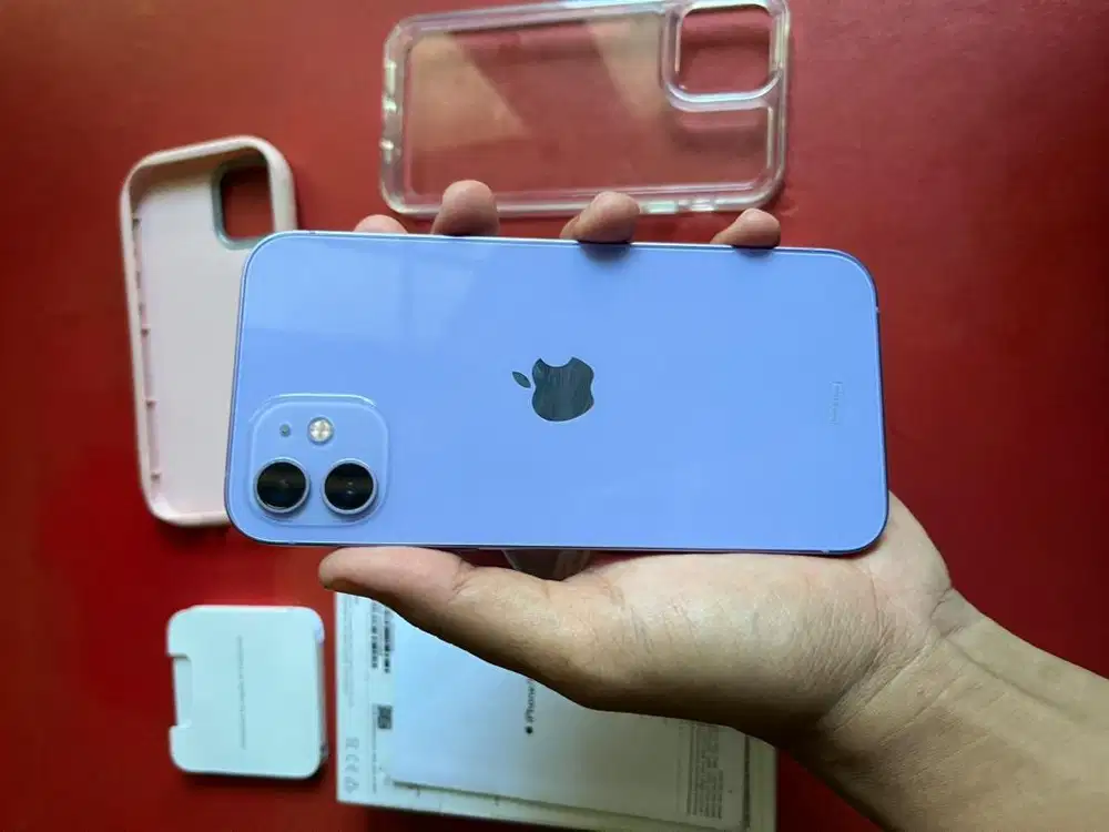Iphone 12 128gb ibox resmi original mulus purple