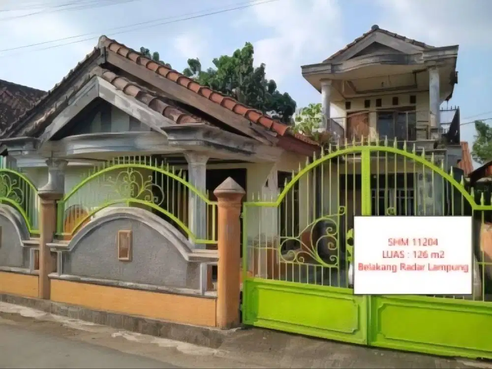 Rumah di Belakang Radar Lampung Kedaton