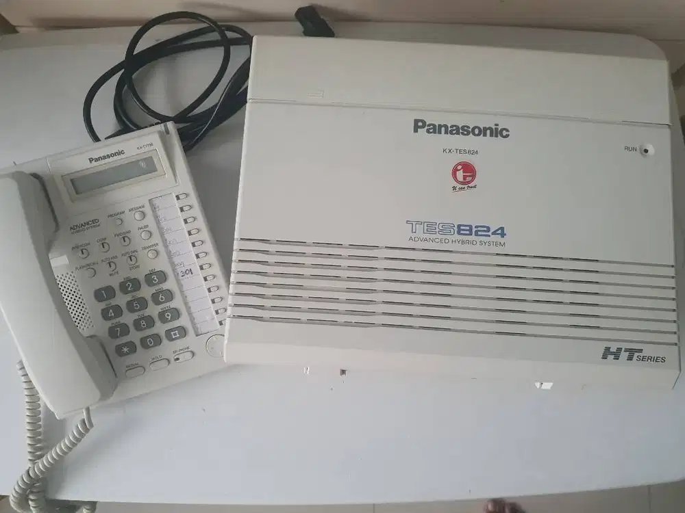 PABX Hybrid Panasonic TES824 + Telp Panasonic KX-T7730 - SEKEN Bagus