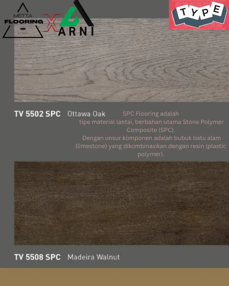 SPC Flooring TACO Tebal 5mm