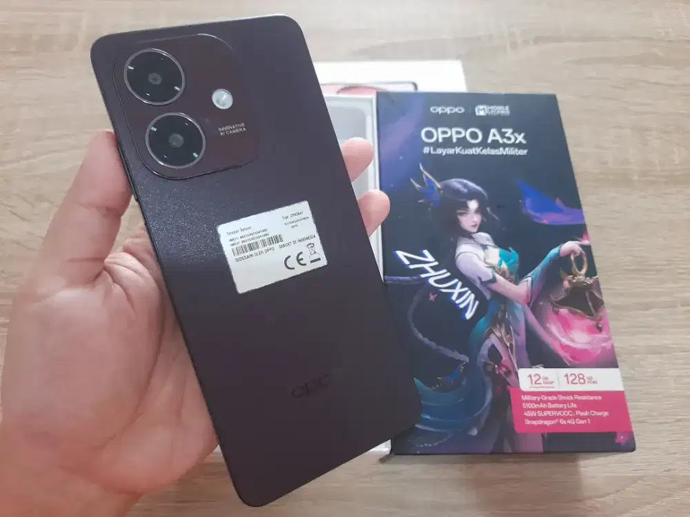 Oppo A3X-4G.Finger.ram 6GB/128GB.GOLDEN PONSEL