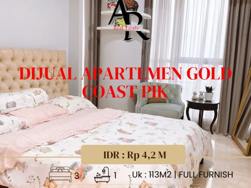 Dijual Apartemen Goldcoast PIK Tower Bahama