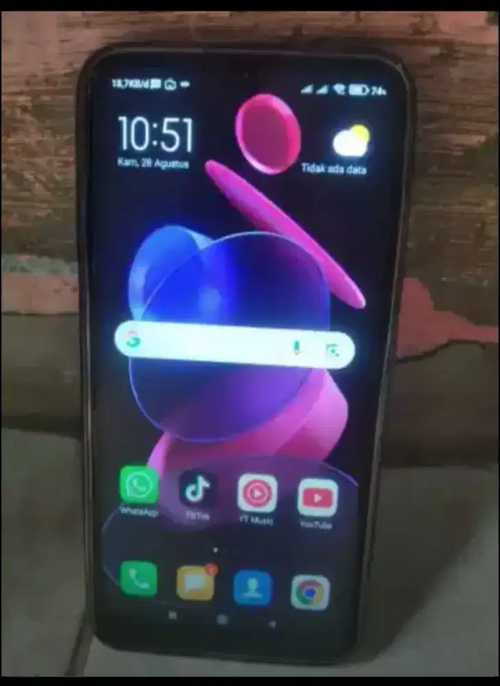 Redmi 8A pro ram 2/32 mines tc retak kaya di gambar smua normal 300k