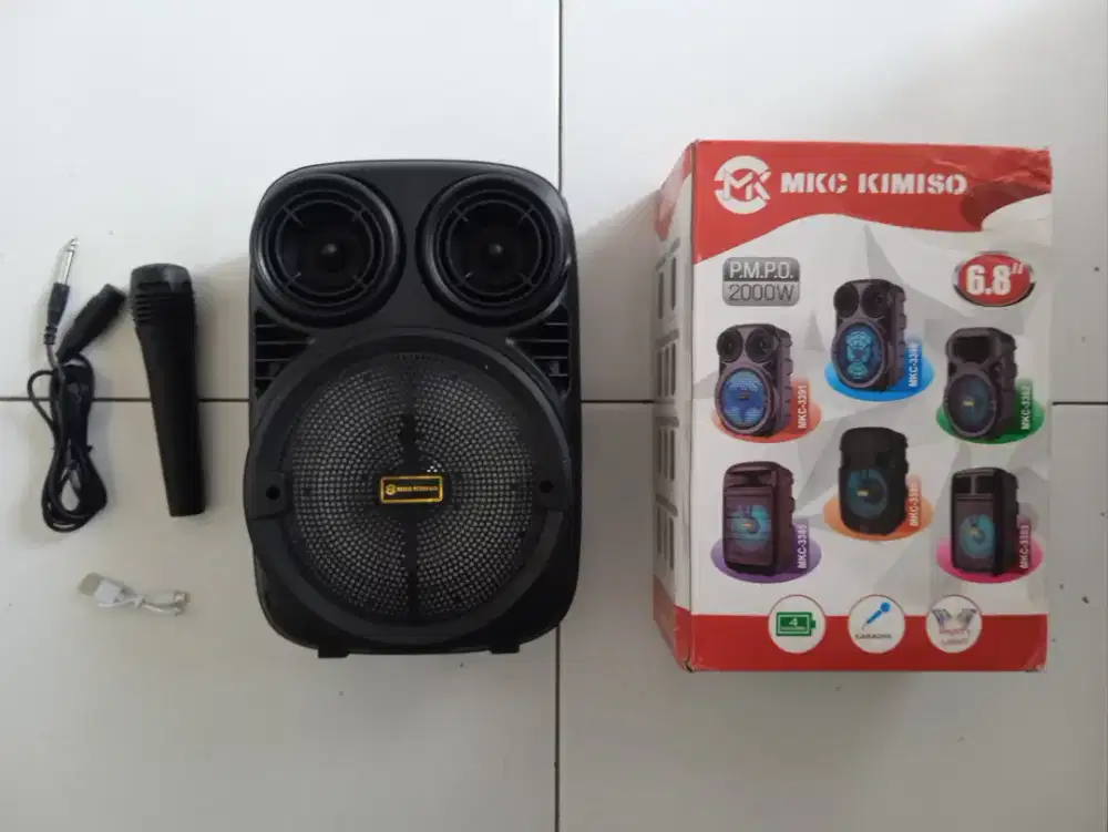 Speaker Bluetooth portabel MKC Kimiso seri MKC-338
