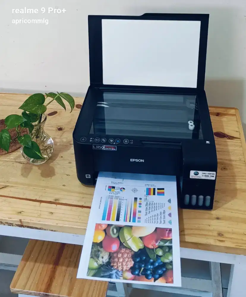 Printer Epson L3150 wifi bisa print scan copy modif pabrik siap pakai