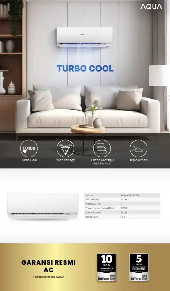 AC AQUA 2PK AQA KCR18FQAL