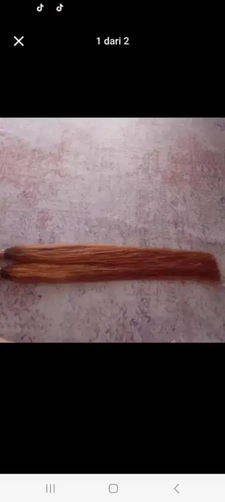 Rambut estension 100 helai tebal rata 65cm warna