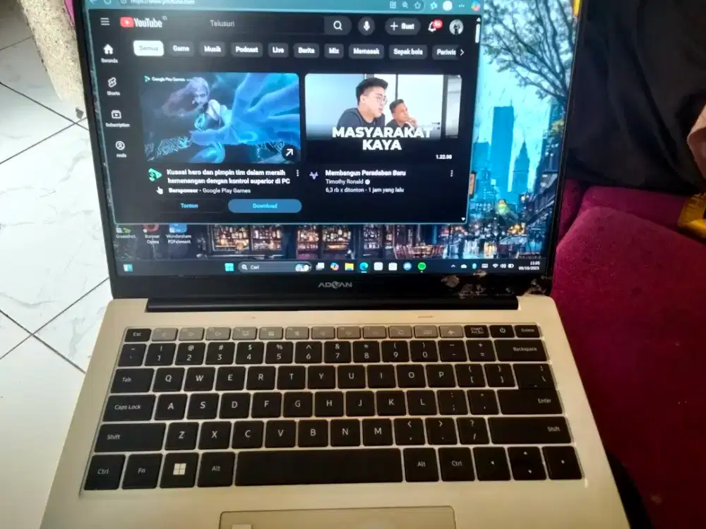 Jual Laptop Second Advan Workplus