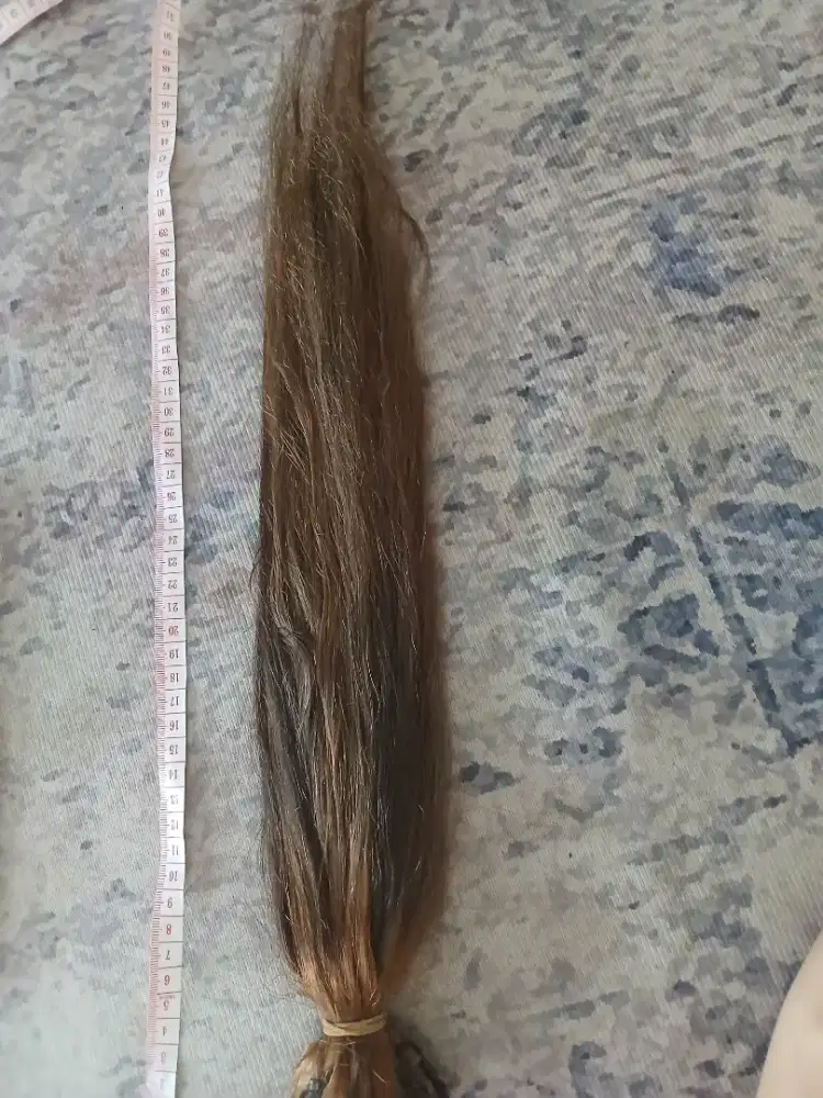 Rambut asli extamsion 50 cm 70 helai