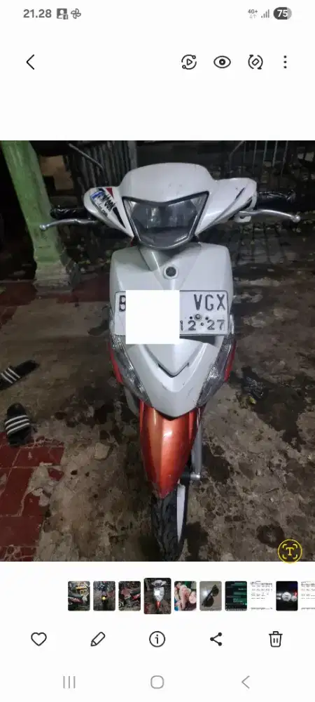 Jual motor mio J tahun 2013