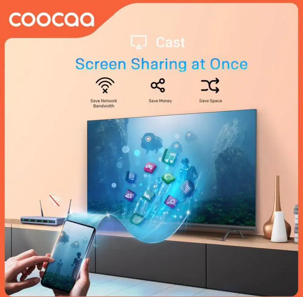 SMART TV COOCAA 32 INCH NEW