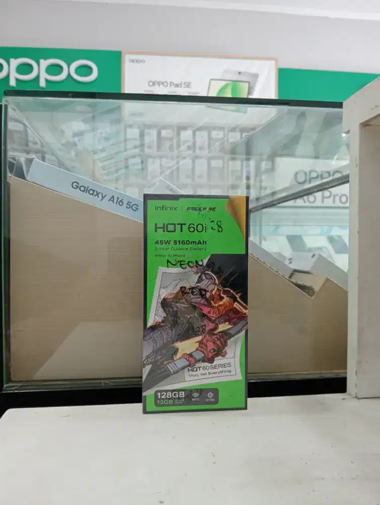 INFINIX HOT 60i 6/128 NEW MURAH QR GADGET