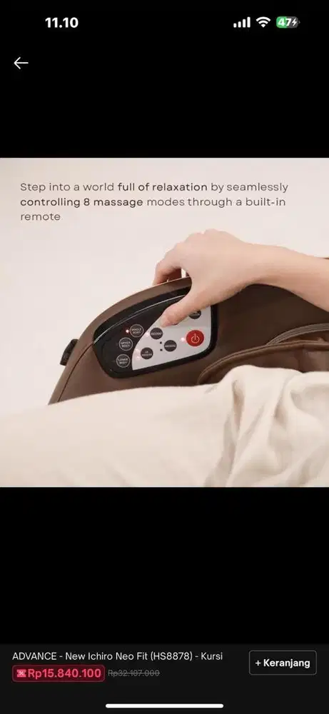 Kursi pijat  Advance