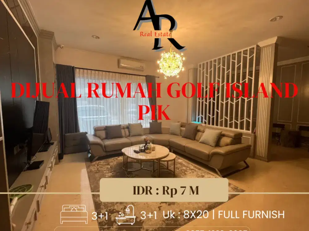 Dijual cepat rumah golf island cluster Serenade lagoon PIK