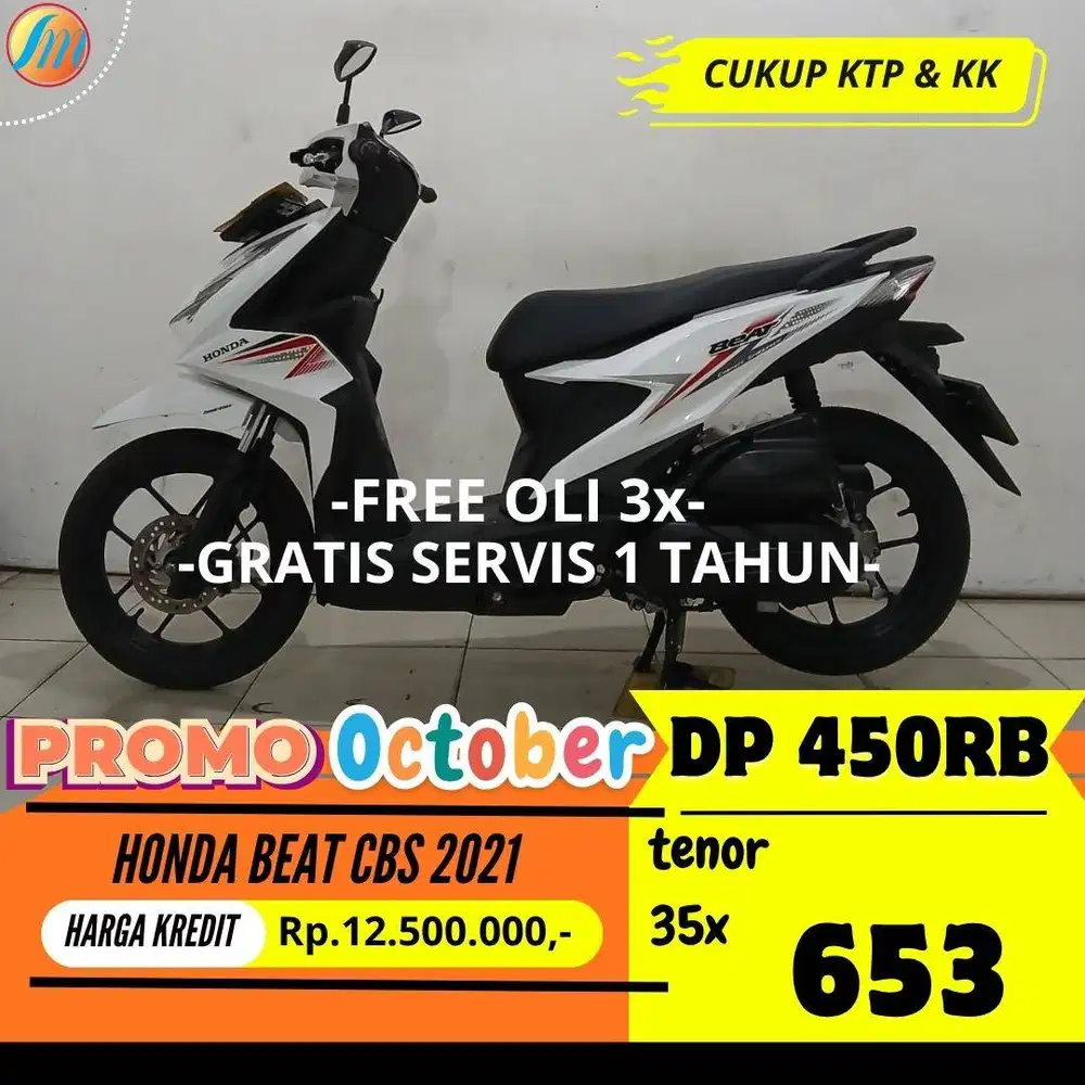 HONDA BEAT CBS 2021 KREDIT DP CUMA 450RIBU ANGSURAN SANGAT RENDAH