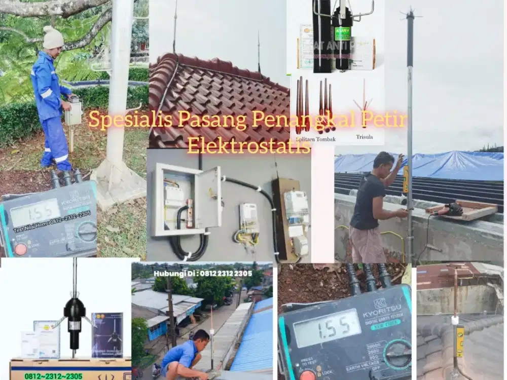 Spesialis Team Teknisi Pasang Anti Penangkal Petir Dan Instalasi