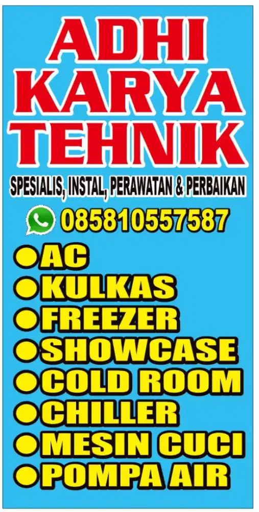 Jasa servis, perbaikan, bongkar pasang,