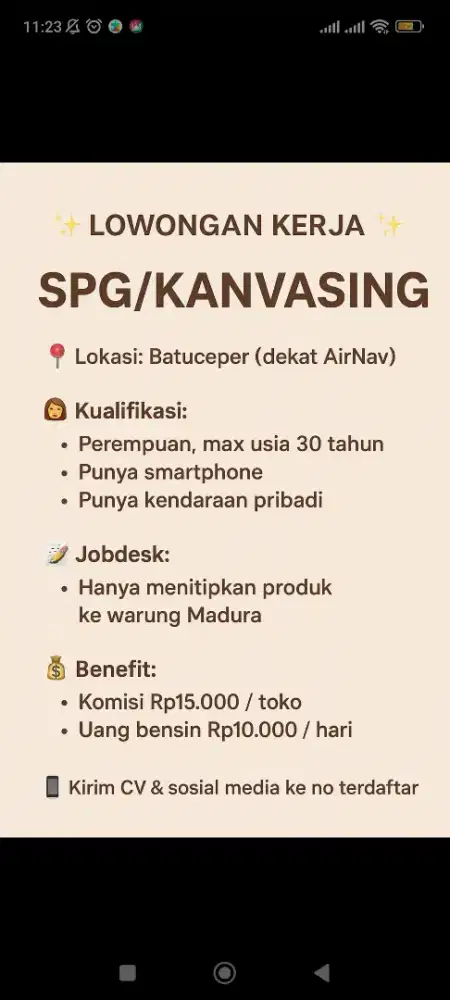 SPG Parfum No Direct Selling
