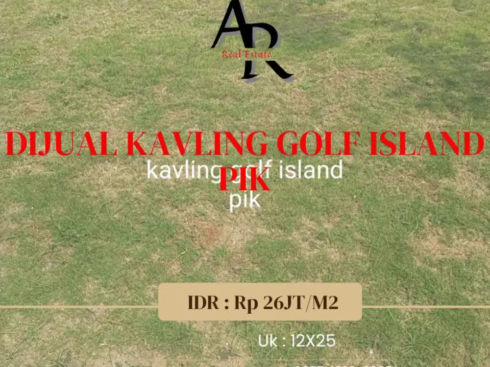 Dijual cepat kavling golf island (serenade lagoon)